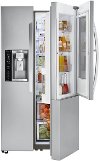 LSXS26396S LG Side by Side Refrigerator with InstaView Door-in-Door - 36 Inch Stainless Steel-2