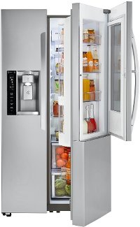 LSXC22396S LG Counter Depth Side by Side Door-in-Door Refrigerator - 21.74 cu. ft., 36 Inch Stainless Steel-4