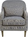 Navy Blue Accent Chair - Harvard