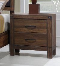 Modern Rustic Brown Nightstand - Belmont