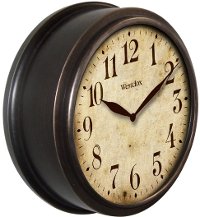 Chocolate Brown 10 Inch Deep Dish Wall Clock