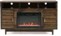 Avondale Brown 61 Fireplace TV Stand