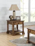 Barclay Rustic Brown End Table