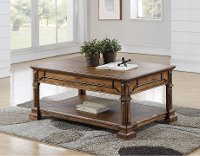 Rustic Brown Coffee Table - Barclay