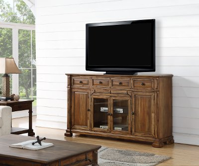 75 Inch Rustic Brown TV Stand - Barclay