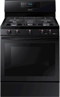 NX58M5600SB Samsung 5.8 cu. ft. Freestanding Gas Range with Convection - Black