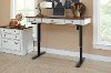 Cherry Brown and White Sit and Stand Desk - Durham-2