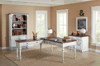 White and Cherry Brown Writing Desk - Durham-2