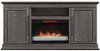 68 Inch Modern Brown TV Stand and Fireplace - Ridgefield