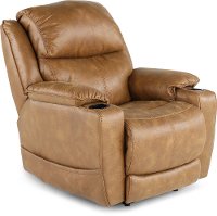 Badlands Saddle Brown Power Recliner - Starship