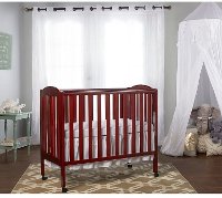 Cherry 3-in-1 Folding Portable Crib