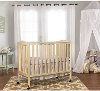 French White 3-in-1 Folding Portable Crib-1