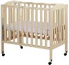 French White 3-in-1 Folding Portable Crib-3