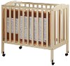 French White 3-in-1 Folding Portable Crib-6