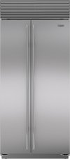 BI-36S/S/TH Sub-Zero 36 Inch Classic Side by Side Smart Refrigerator - 20.6 cu. ft., Stainless Steel, Tubular Handle