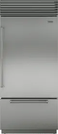 BI-36U/S/PH-RH Sub-Zero 36 Inch Classic Bottom Freezer Refrigerator - 21.7 cu. ft., Right Hinge