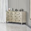 Antique Bronze 6-Drawer Double Dresser - Julienne