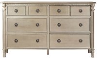 Antique Bronze 6-Drawer Double Dresser - Julienne -2