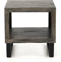 Modern Gray End Table - Mulholland Drive