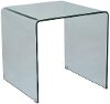 Bent Glass End Table - Clarity