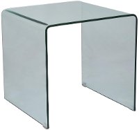 Bent Glass End Table - Clarity