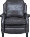Wrenn Gray Leather Power Recliner - Ashebrooke