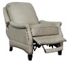 Shoreham Cream Leather Power Recliner - Ashebrooke-3