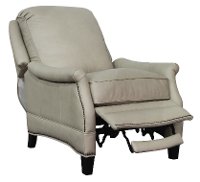 Shoreham Cream Leather Power Recliner - Ashebrooke-3