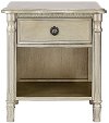 Antique Bronze 1-Drawer Nightstand - Julienne