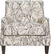 1355-01MYLEBY Myla Ebony Cream and Black Accent Chair - Fredrick-1