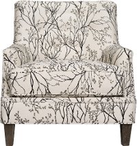1355-01MYLEBY Myla Ebony Cream and Black Accent Chair - Fredrick