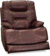 Ruby Red Leather-Match Lay-Flat Power Recliner - Bonanza-2