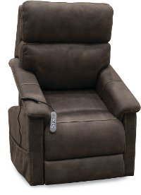 Gunmetal Dark Brown Reclining Lift Chair - Stonewash-2