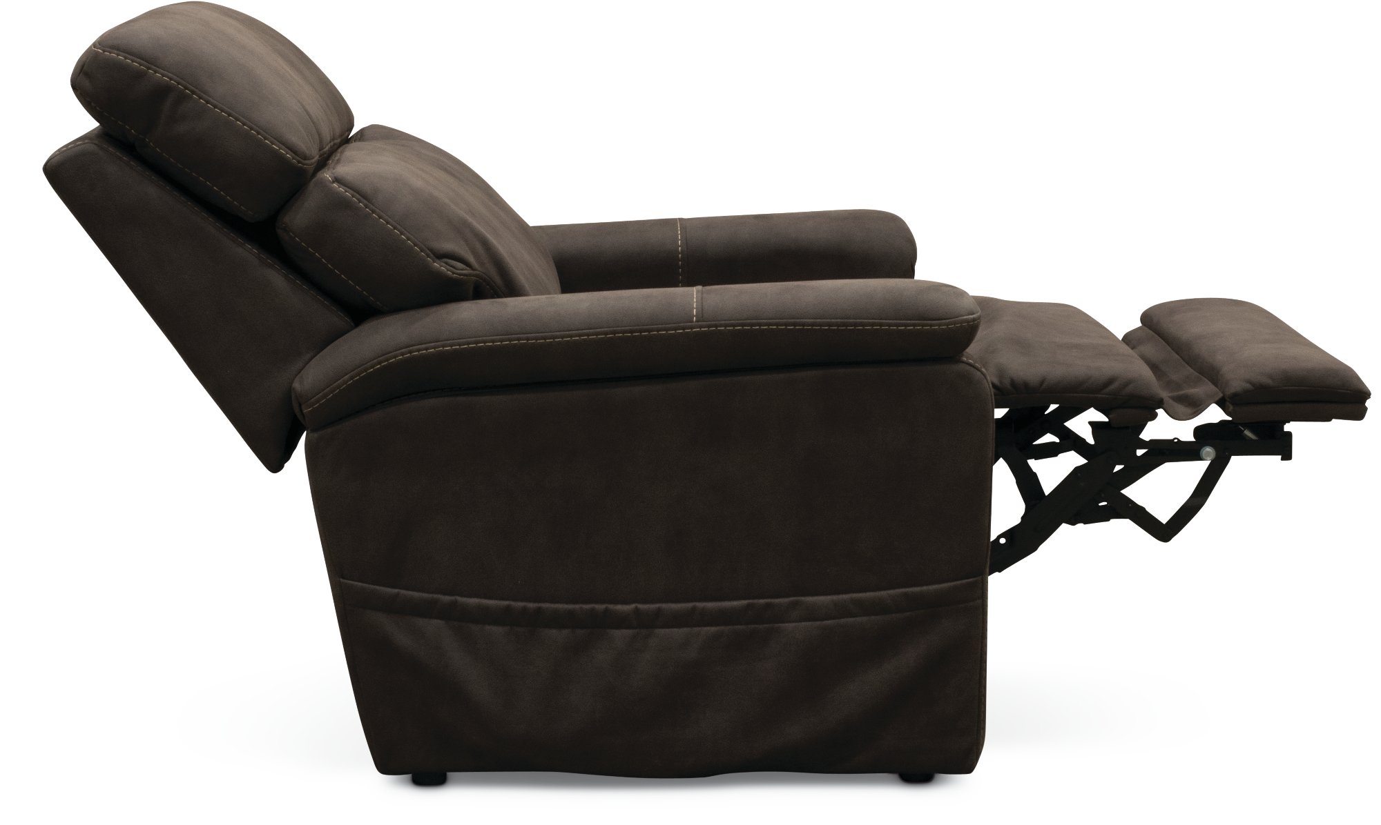 Gunmetal Dark Brown Reclining Lift Chair - Stonewash-4
