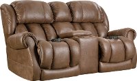 Brown Power Reclining Loveseat - Atlantis