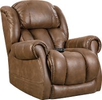 Casual Contemporary Brown Power Recliner - Atlantis