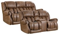 Brown Power Reclining Living Room Set - Atlantis
