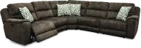 Coco Brown 5 Piece Power Reclining Sectional Sofa - Imprint