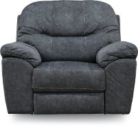 Casual Contemporary Blue Power Recliner - Imprint