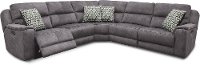 Blue 5 Piece Power Reclining Sectional - Imprint