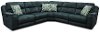 Blue 5 Piece Power Reclining Sectional - Imprint-2