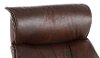 Truffle Brown Standard Leather Swivel Glider Power Recliner - Captain-2