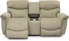 490-521/D149123MCNSL Light Green Manual Full Reclining Console Loveseat - James-2