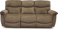 440-521/D149177MSOFA Java Brown La-Z-Time Manual Full Reclining Sofa - James