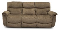 KIT Java Brown Manual Reclining Sofa & Console Loveseat - James