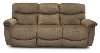 KIT Java Brown Power Full Reclining Sofa & Console Loveseat - James