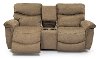 KIT Java Brown Power Full Reclining Sofa & Console Loveseat - James-4