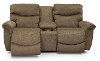 KIT Java Brown Power Full Reclining Sofa & Console Loveseat - James-5