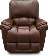 10-772/LB152175/RECL Chestnut Brown Leather-Match Manual Rocker Recliner - Melrose-1