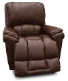 10-772/LB152175/RECL Chestnut Brown Leather-Match Manual Rocker Recliner - Melrose-2